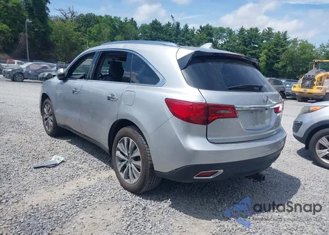 2015 Acura Mdx Technology Package from USA, damaged, VIN 5FRYD4H48FB017451
